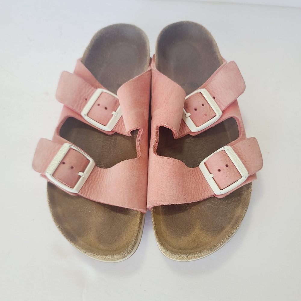 Birkenstock Pink Double-Buckle Slide Sandals
